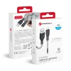 Forcell F-Energy 2,4A 12W Lightning USB kábel Carbon 1 m CB-01A čierny thumbnail