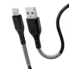 Forcell F-Energy 2,4A 12W Lightning USB kábel Carbon 1 m CB-01A fekete thumbnail