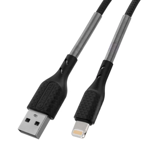 Forcell F-Energy 2,4A 12W Lightning USB kábel Carbon 1 m CB-01A fekete - 4