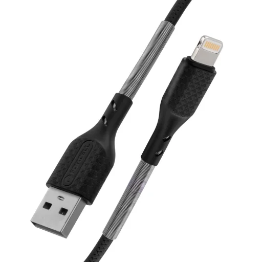 Forcell F-Energy 2,4A 12W Lightning USB kábel Carbon 1 m CB-01A fekete - 5