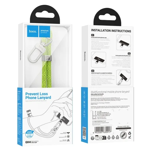 Fluoreszkáló zöld Hoco csuklópánt 0,21 m GH4 - 5