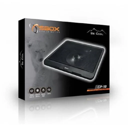 NBT STD SBOX CP-19 Notebook hűtőpad - Fekete - 2