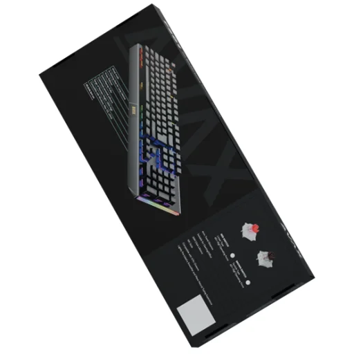 BIL AVAX FS01 Full size mechanikus vezetékes alumínium billentyűzet Outemu barna switch, magyar kiosztás - 6