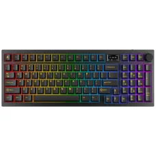 BIL AVAX GM03 PRO 98% Gasket RGB tri-mode mechanikus billentyűzet Gateron sárga switch, magyar kiosztás