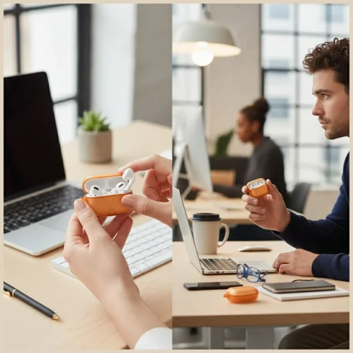 AirPods Pro 3 tok - UNIQ Veren tok - narancssárga - 3