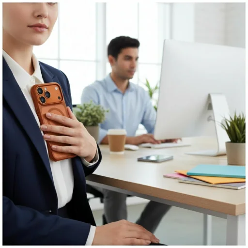 iPhone 17 Pro Max UNIQ Veren tok Magclick Charging narancssárga - 3