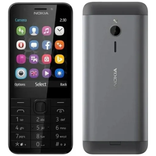 Nokia 230 TA-1609 DS telefon fekete - 1
