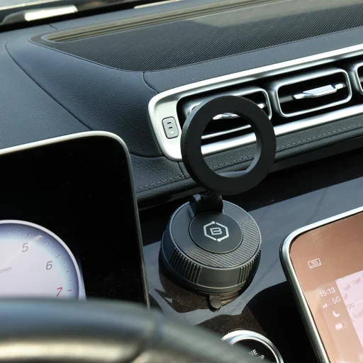 Blavec autós tartó BHV-03 mágneses vákuumos műszerfalra vagy szélvédőre (BHV03-PMB) fekete - 3