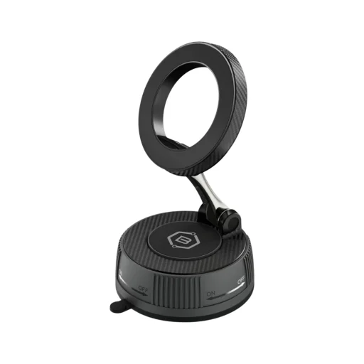 Blavec autós tartó BHV-03 mágneses vákuumos műszerfalra vagy szélvédőre (BHV03-PMB) fekete - 1