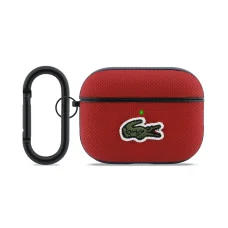 Lacoste Petit Piqué Croc Logo Patch AirPods Pro 3 tok piros