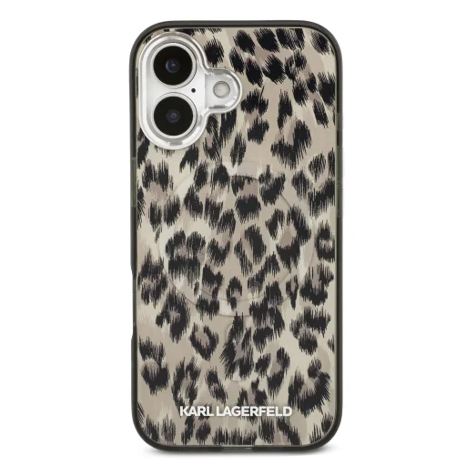Karl Lagerfeld IML Leopard MagSafe tok iPhone 17-hez Barna Tok - 3
