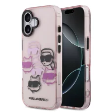 Karl Lagerfeld IML Multi K&CH Heads tok iPhone 17-hez Pink