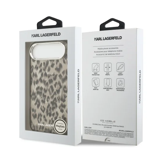 Karl Lagerfeld IML Leopard MagSafe tok iPhone 17 Air barna tok - 7