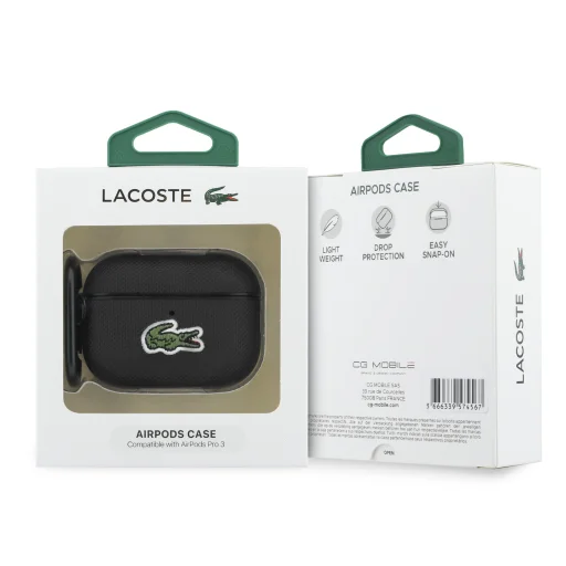 Lacoste Petit Pique Croc Logo Patch Tok AirPods Pro 3 Fekete - 4