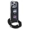 Karl Lagerfeld IML Crossbody K&CH Heads Case for iPhone 16 Pro Black thumbnail