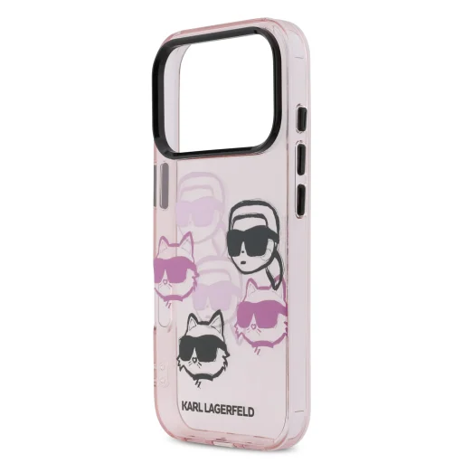Karl Lagerfeld IML Multi K&CH Heads tok iPhone 17 Pro rózsaszín - 5