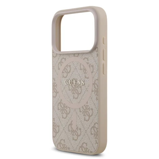 Guess PU Leather 4G Colored Ring MagSafe tok iPhone 17 Pro Pink tok - 5