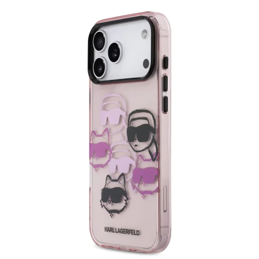 Karl Lagerfeld IML Multi K&CH Heads tok iPhone 17 Pro Max Pink - 2