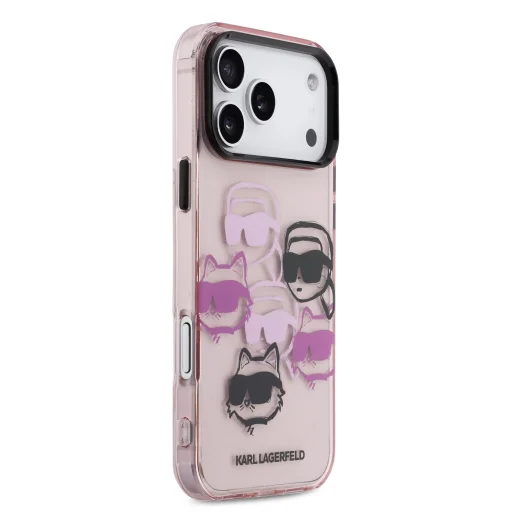 Karl Lagerfeld IML Multi K&CH Heads tok iPhone 17 Pro Max Pink - 4