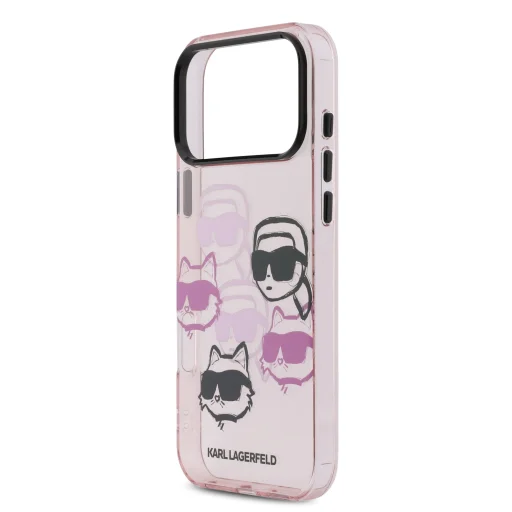 Karl Lagerfeld IML Multi K&CH Heads tok iPhone 17 Pro Max Pink - 5
