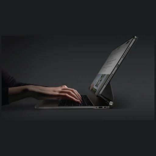 iPad 11" A16 (2025) / iPad 10.9" 10. generáció (2022) UNIQ Venno Pro mágneses okos tok billentyűzettel - fekete tok - 4