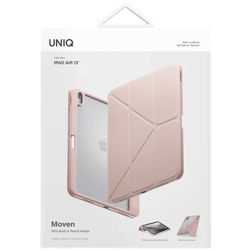Apple iPad Air 13" (2024) UNIQ Moven tok rózsaszín - 7