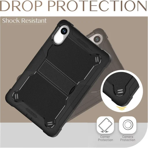 Xiaomi Redmi Pad 2 Techsuit - Rugged TabShell + Képernyővédő - Fekete tok - 6