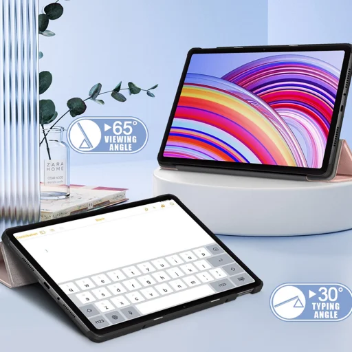 Xiaomi Redmi Pad Pro / Poco Pad Rose Gold Techsuit FoldPro tok - 4