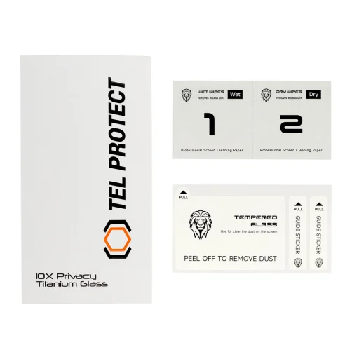 10X Privacy Titanium üvegfólia iPhone 14-hez - 4