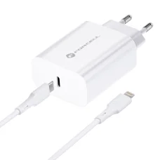 Forcell F-Energy USB C QC4.0 PD 3A 20W + kábel USB C Lightning fehér