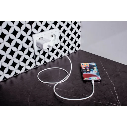 Forcell F-Energy USB C QC4.0 PD 3A 20W + kábel USB C Lightning fehér - 20