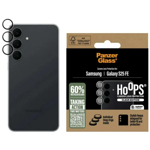 Samsung Galaxy S25 FE PanzerGlass Hoops Lens Protector üvegfólia átlátszó - 1