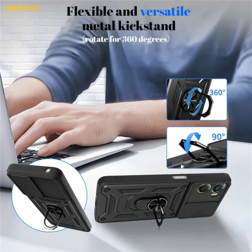 Motorola Moto G06 Rose Gold Techsuit CamShield Series tok - 5