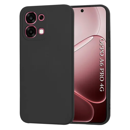 Oppo A6 Pro 4G / A6 Pro 5G - Techsuit SoftFlex - Fekete tok - 1