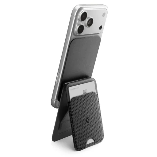 iPhone Spigen S314-3 Slim Fold Tripod Wallet MagSafe Fekete - 11