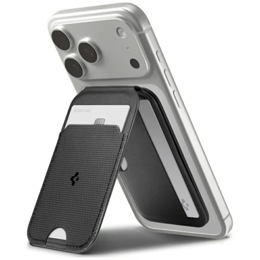 Spigen S314-2 Slim Fold Tripod Wallet Magsafe fekete - 9