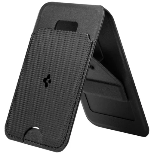 Spigen S314-1 Tenká skladacia statívová peňaženka Magsafe čierna - 3