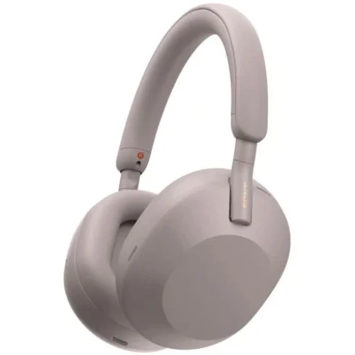 Sony WH-1000XM5 Bluetooth vezeték nélküli fülre helyezhető fejhallgató, BT 5.0, TWS, zajszűrés, rózsaszín EU - 1