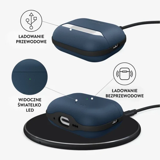 Apple AirPods Pro 3 Tech-protect Naturalfit Sötétkék tok - 7