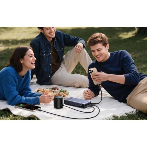 Powerbank beépített kábellel 20000mAh UGREEN PB536 45W (szürke) - 5