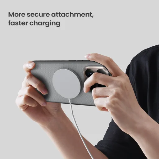 Nillkin Super Frosted PRO Mágneses Tok Xiaomi 15T Pro-hoz Átlátszó Fekete - 3