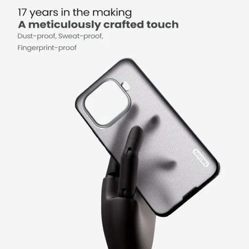 Nillkin Super Frosted PRO hátlap tok Xiaomi 15T Pro-hoz Átlátszó Fekete tok - 3