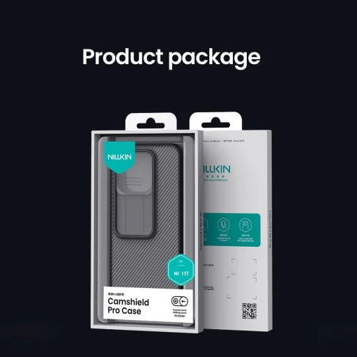 Nillkin CamShield PRO fliptok Xiaomi 15T átlátszó fekete tok - 9