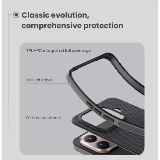 Nillkin Super Frosted PRO Mágneses Hátlap Xiaomi 15T Pro tok Fekete - 6