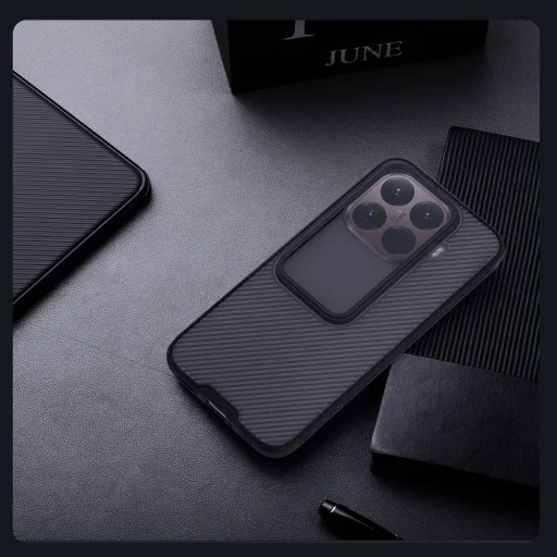 Nillkin CamShield PRO kemény tok Xiaomi 15T Pro átlátszó fekete tok - 8