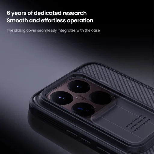 Nillkin CamShield PRO kemény tok Xiaomi 15T Pro átlátszó fekete tok - 3