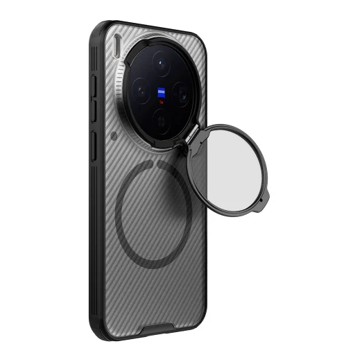 Nillkin CamShield Prop Mágneses Vivo X300 fliptok Átlátszó Fekete Tok - 2