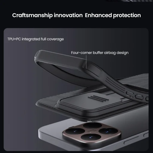 Nillkin CamShield PRO Hard tok Xiaomi 15T Pro-hoz Fekete - 5
