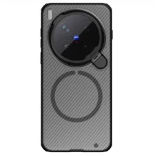 Nillkin CamShield Prop Mágneses Fliptok Vivo X300 Pro átlátszó fekete tok