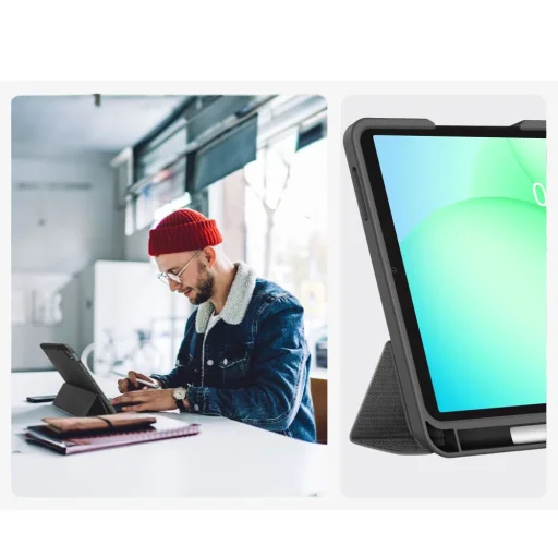 Galaxy Tab A9+ / A11+ Plus 11.0 X210 / X215 / X216 / X230 / X235 / X236 tok Tech-protect Sc Pen Canvas Szénszürke - 9